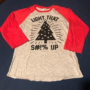 NWOT - FUN Holiday top Ladies size S